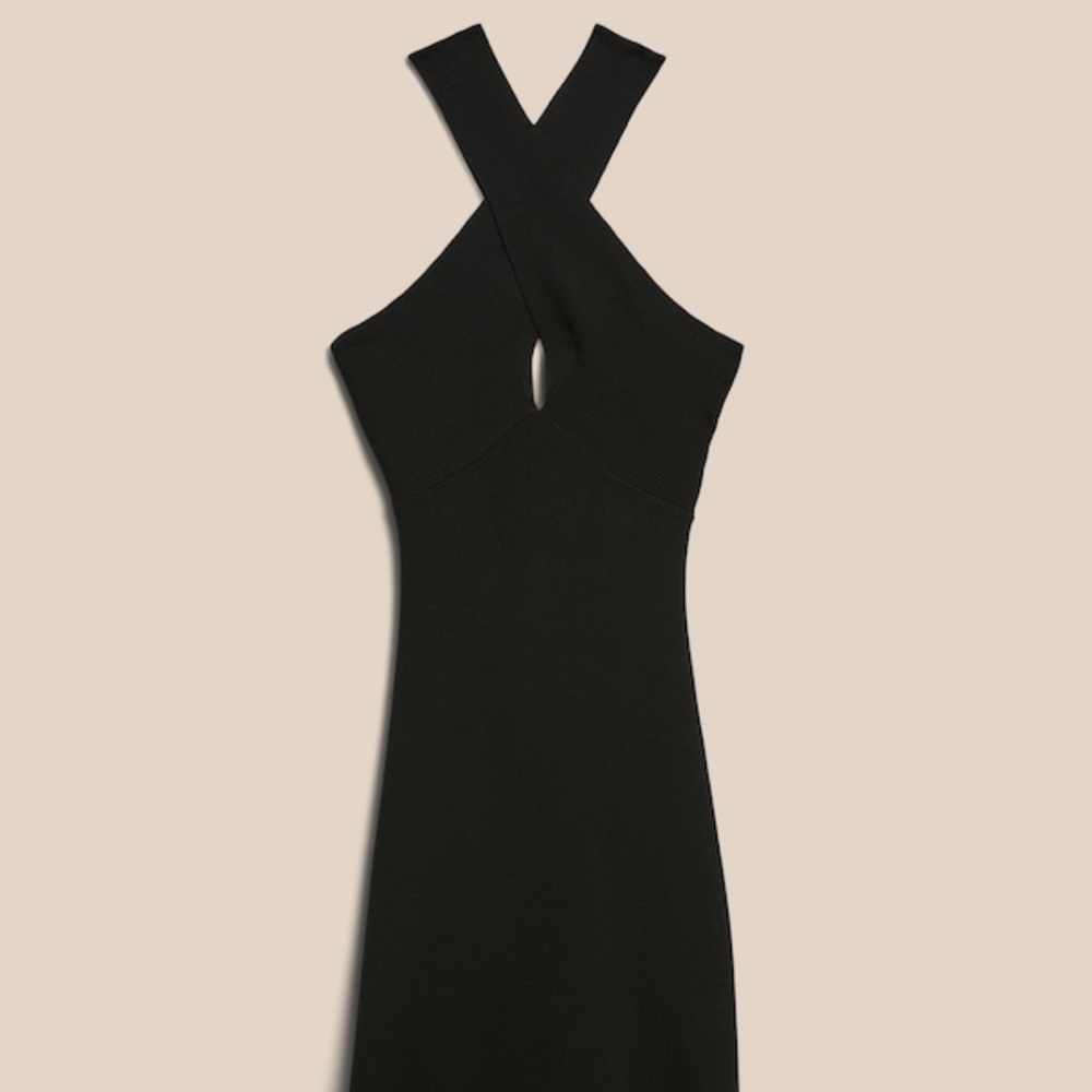 Banana Republic Black Volta Halter Dress Size S. New! Never been worn.
